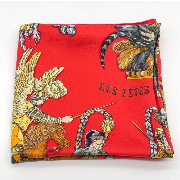 HERMES Carre 90 90th Anniversary of the Sun King Silk Scarf - Picture 4 of 11